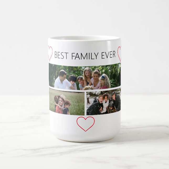 3 PHOTO FAMILY COFFEE MUG (Center)