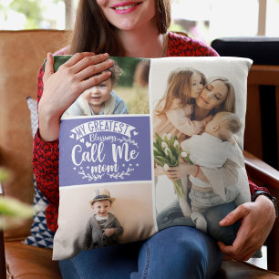 3 photo family collage mom keepsake mothers day th cushion