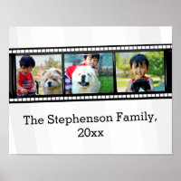 3-Photo film strip personalised photo