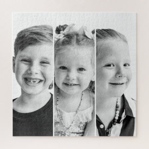 3 Photo Funny Family Photos Jigsaw Puzzle