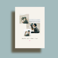 3 Photo Heart Illustration Custom Mother's Day