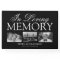 3 Photo Memorial Funeral Guest Book