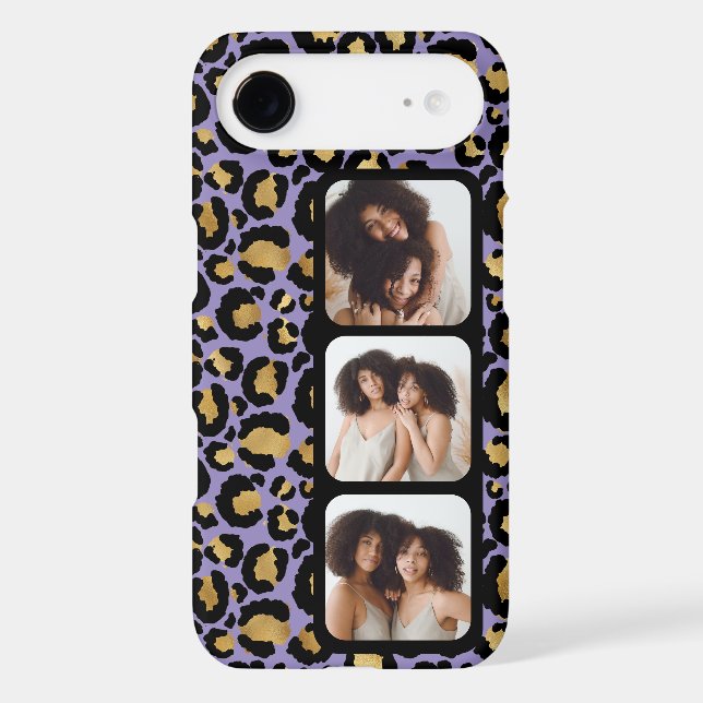 3 Photo Purple And Gold Leopard Print (Back)