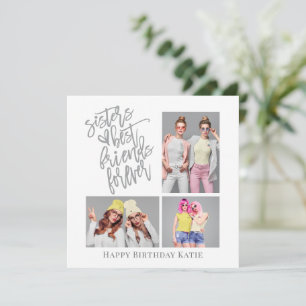 3 photo Script Sister Best Friend Birthday