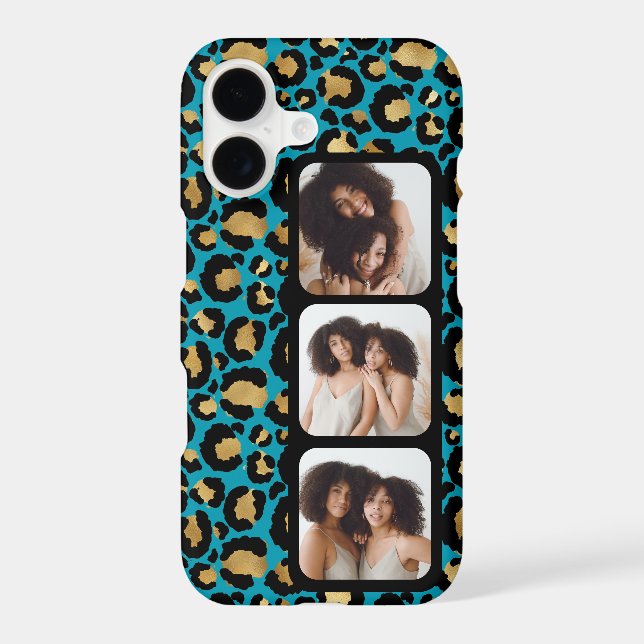3 Photo Tealk And Gold Leopard Print (Back)
