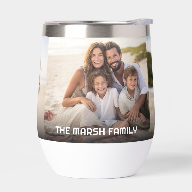 3 Photo Template Modern Minimal Text Over Photo (Left)