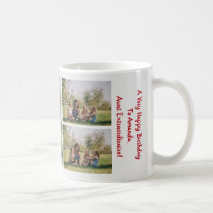 3 Photos Amazing Aunt Cute Elegant Modern BAE Coff Coffee Mug