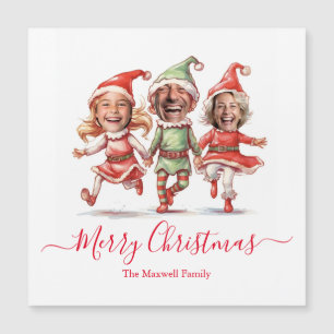 3 photos Christmas elves 