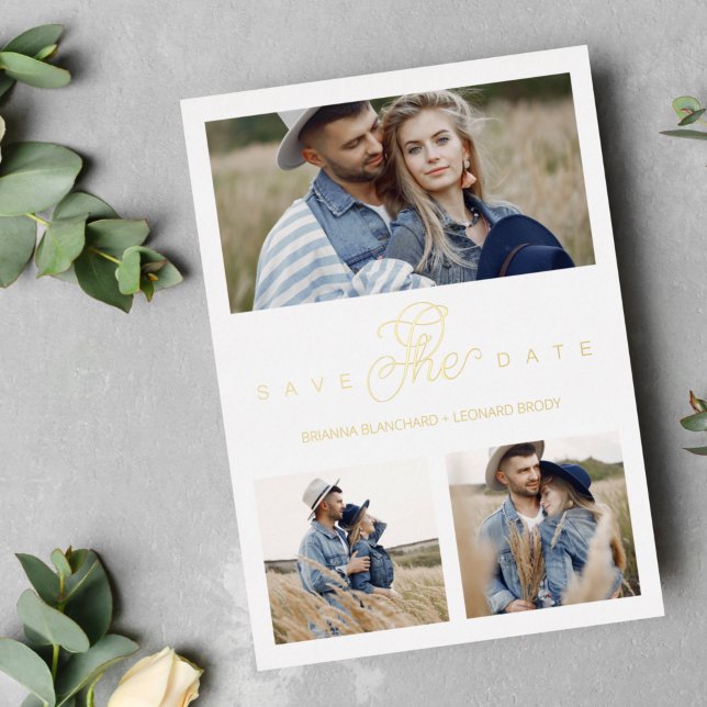 3 Photos Couple in Love Simple Elegant Script (Creator Uploaded)