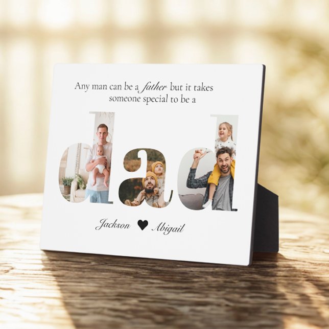 3 Photos Dad Cutout Gift for Father's Day Plaque (Creator Uploaded)