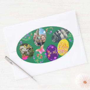 3 Photos Easter Eggs Sticker