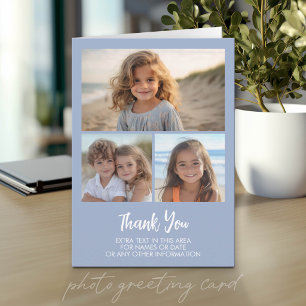 3 Photos - Minimal Design - Thank You Card
