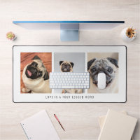 3 Photos Pet Dog Love Is A Four Legged Word White