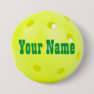 3" Pickleball Name Tag Button