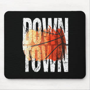 3 Point Shot Basketball Graphic - Downtown Mouse Mat