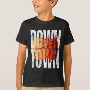 3 Point Shot Basketball Graphic - Downtown T-Shirt
