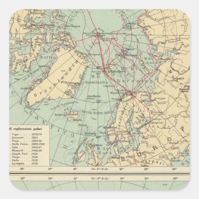 3 Polar Lands Square Sticker (Front)