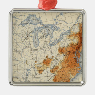 3 Population 1800 Metal Tree Decoration