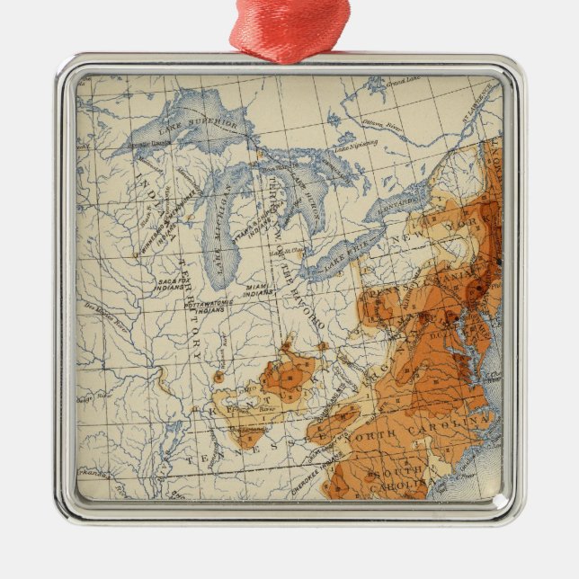 3 Population 1800 Metal Tree Decoration (Front)