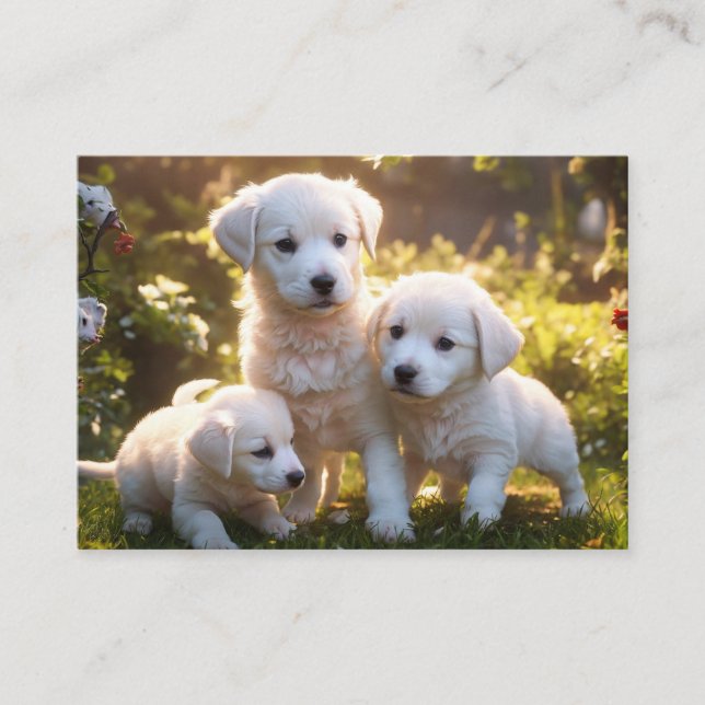 3 Puppies Business Card (Front)