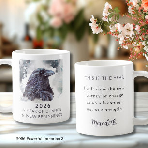 3. Raven 2026 Year of Change Powerful Intention Coffee Mug