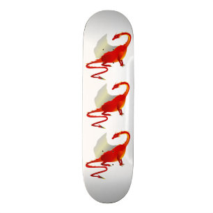 3 Red Dragons Skateboard