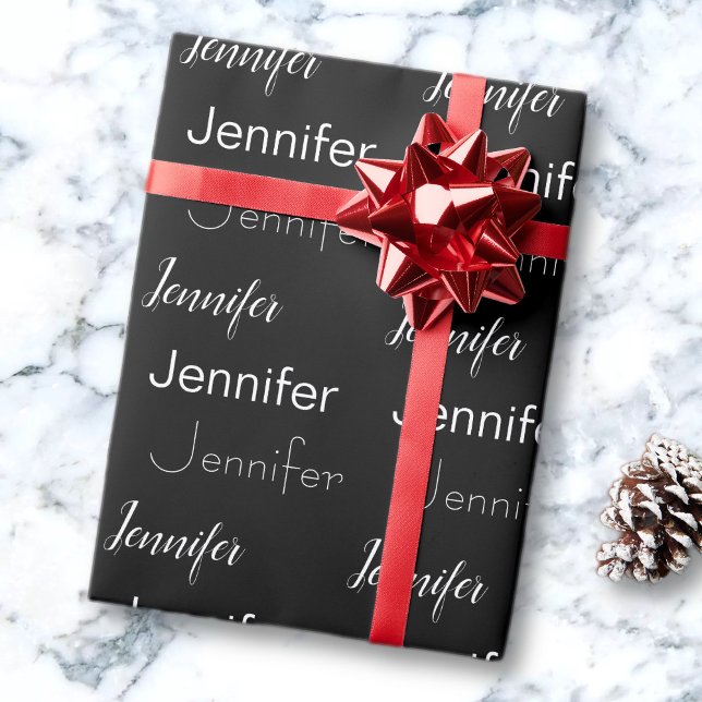 3 Repeating Names Editable Text Wrapping Paper (Creator Uploaded)