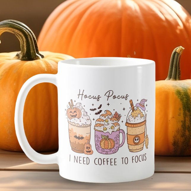3 Retro Halloween Coffee, Hocus pocus Frapuccino Coffee Mug (Creator Uploaded)