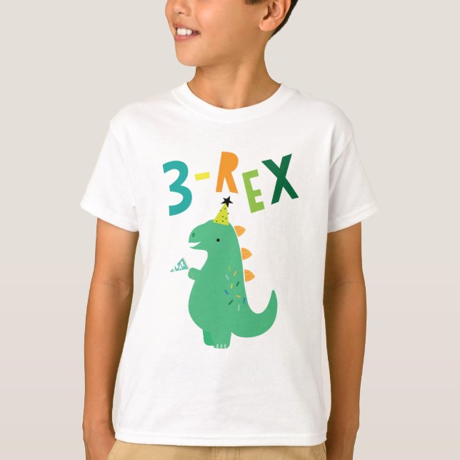 3-Rex Birthday Shirt (Front)