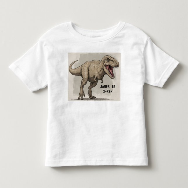 3-REX  TODDLER T-Shirt (Front)