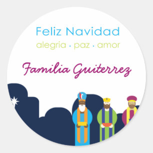3 Reyes Greeting Sticker