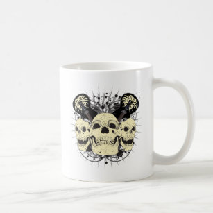 3 Rock n Roll Skulls Coffee Mug