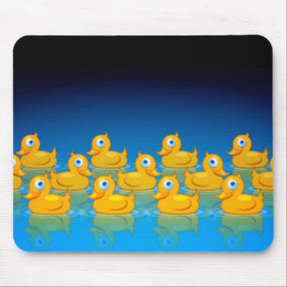 3 rows of rubber ducks mouse mat