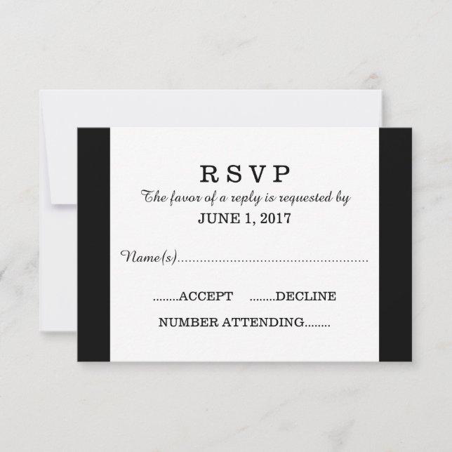 3 RSVP Card Template (Front)