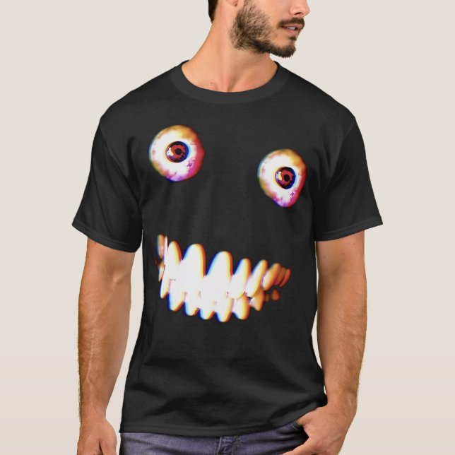 3 Scary Games Markiplier Scary Face T-Shirt (Front)