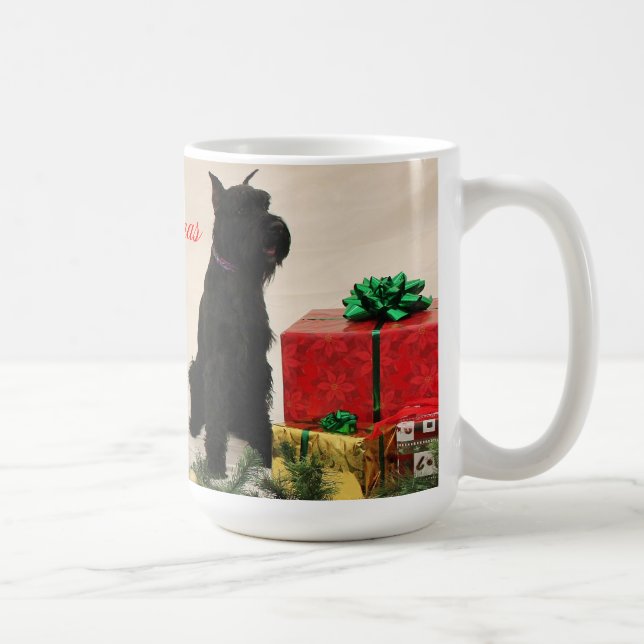 3 Schnauzers Christmas mug (Right)