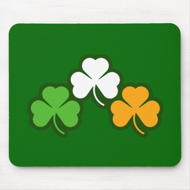 3 Shamrock Mouse Mat (Front)