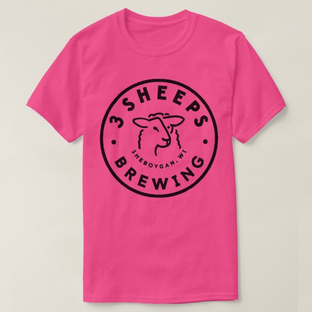 3 Sheeps Brewing Sheboygan WI T T-Shirt (Design Front)