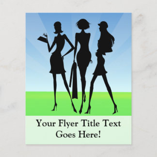 3 Shopping Women Friends Flyer