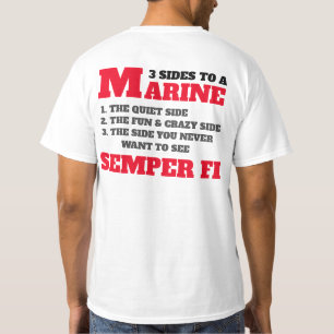 3 SIDES TO A MARINE T-Shirt