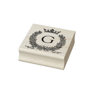 3 sizes rubber stamp Monogram Initial Letter G