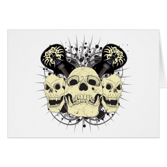 3 Skull Guitars (Front Horizontal)