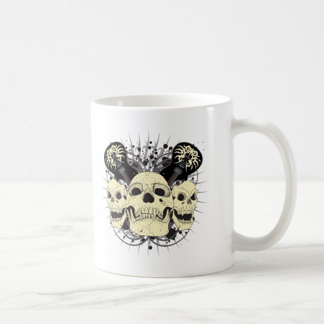 3 Skull Guitars Coffee Mug (Right)