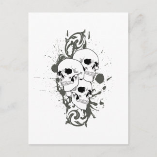 3 Skulls Postcard