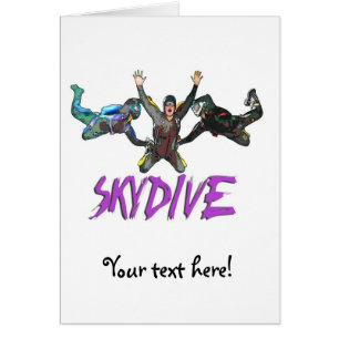 3 Skydivers - Purple