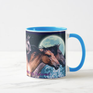 3 Spanish Mustangs Horse-Lover's Drinking Mug