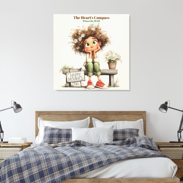 #3 Special Mum (Keepsake) Canvas Print (Insitu(Bedroom))