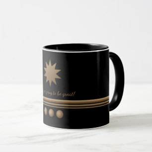 3 Sphere Brushed Gold Professional Business Mug