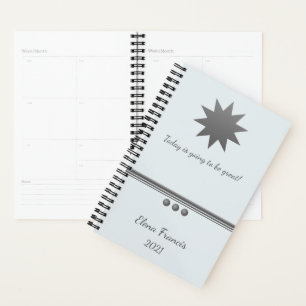 3 Sphere Silver Text Professional Planner