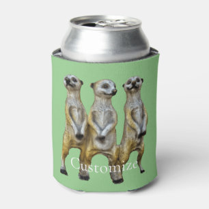 3 Standing Meerkats Thunder_Cove Can Cooler